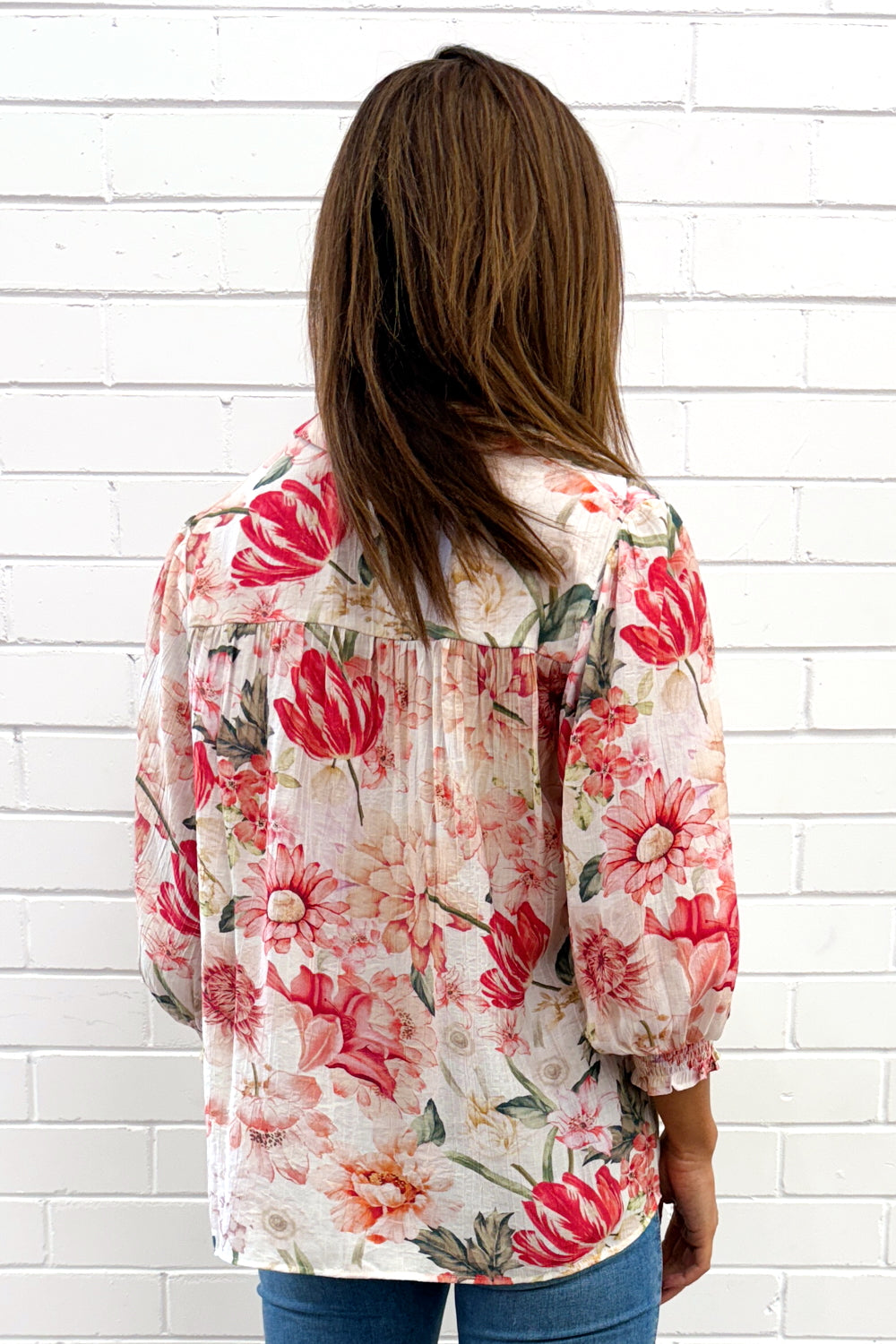 Soft Drapey Button Blouse