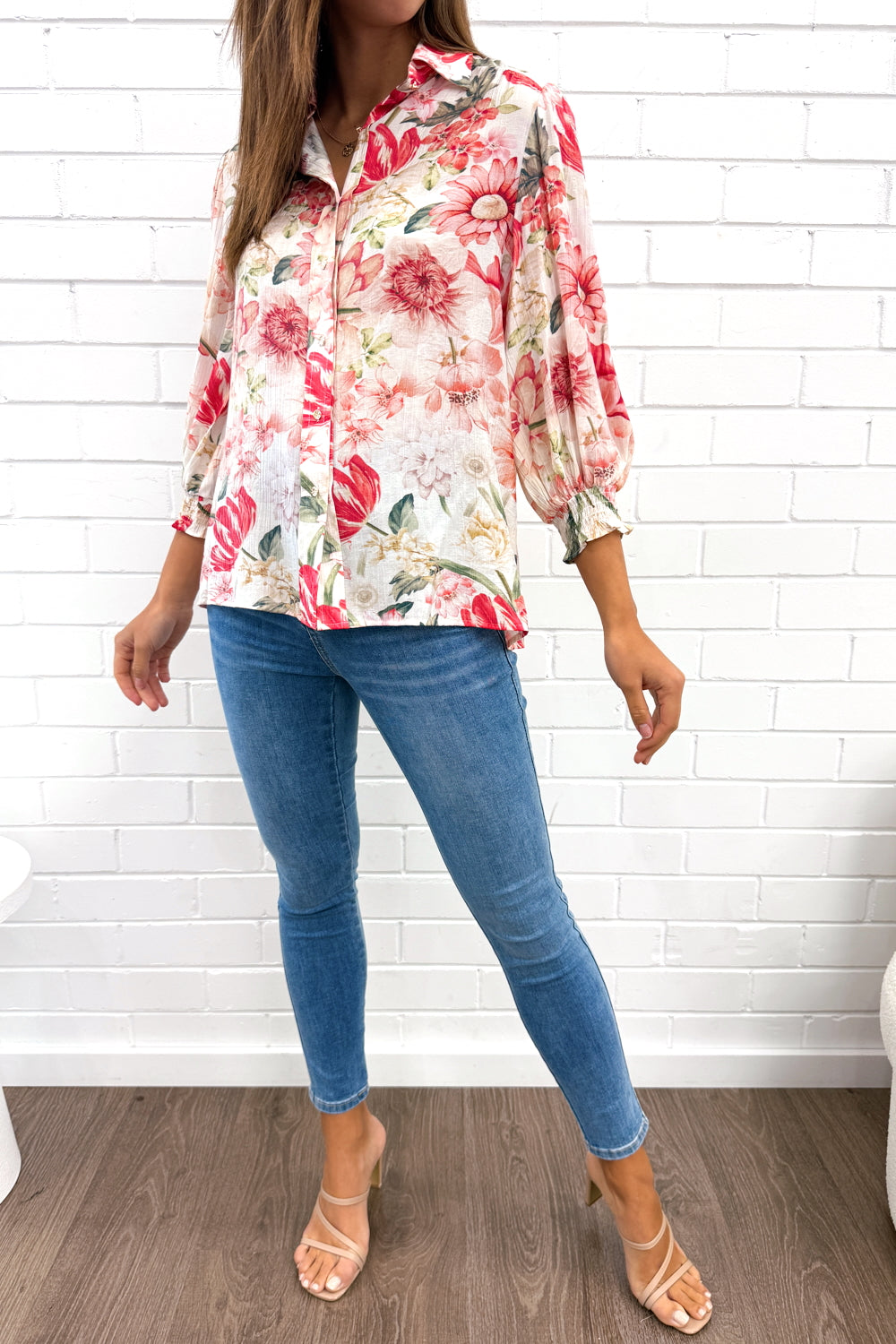 Soft Drapey Button Blouse